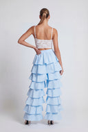 Lia Ruffle Tiered Wide-Leg Pants