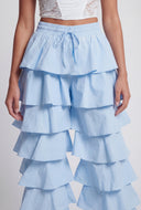Lia Ruffle Tiered Wide-Leg Pants
