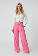 Mckinley Crepe Wide-Leg Drawstring Pants