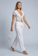 Linen Drawstring Pants