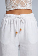 Linen Drawstring Pants