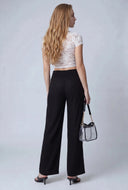 Smocked Waist Linen Pants