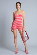 Striped Cami Romper