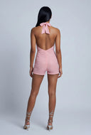 Azari Rhinestone Halter Romper