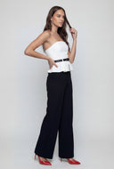 Pleated Peplum Jumpsuit