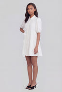 Button Front Tiered Shirt Dress