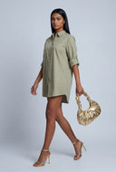 Button Front Shirt Dress