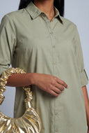 Button Front Shirt Dress
