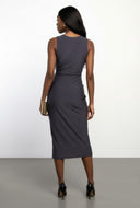 Metallic Chain Cutout Bodycon Dress