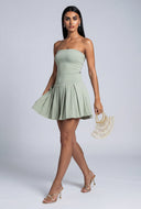 Strapless Skater Dress