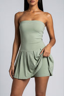 Strapless Skater Dress