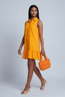 Linen Mini Shirt Dress
