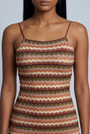 Chevron Midi Dress