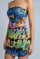Graffiti Mini Dress