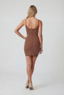 Glam Studded Scoop Mini Dress