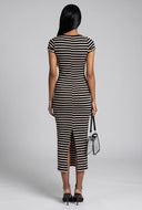 Striped Midi T-Shirt Dress