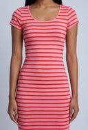 Striped Midi T-Shirt Dress