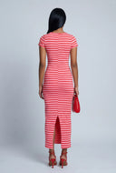 Striped Midi T-Shirt Dress