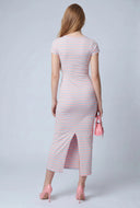 Striped Midi T-Shirt Dress