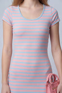 Striped Midi T-Shirt Dress