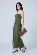 Anika Fringe Side Tube Dress