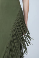Anika Fringe Side Tube Dress