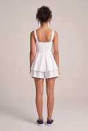 Corset Bodice Belted Mini Dress