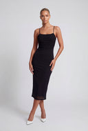 Jolie Mesh Side Slit Cami Dress