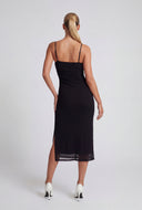 Jolie Mesh Side Slit Cami Dress