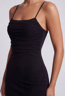 Jolie Mesh Side Slit Cami Dress
