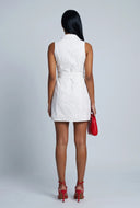 Sleeveless Eyelet Shirt Dress