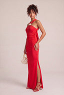 Criss Cross Back Maxi Dress