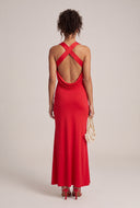 Criss Cross Back Maxi Dress