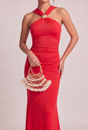 Criss Cross Back Maxi Dress