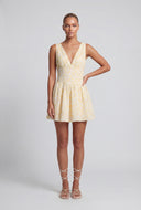 Ditsy Floral Corset Bodice Mini Dress
