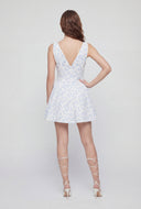 Ditsy Floral Corset Bodice Mini Dress