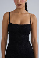 Lace Keyhole Back Maxi Dress