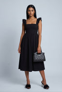 Lace Up Back Midi Dress