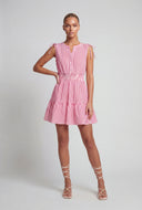 Striped Sleeveless Skater Dress