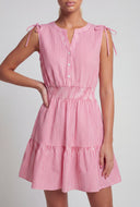 Striped Sleeveless Skater Dress