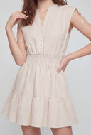 Striped Sleeveless Skater Dress
