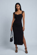 Cowl Neck Midi Dress