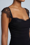 Cowl Neck Midi Dress