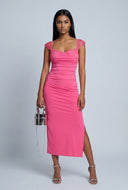 Cowl Neck Midi Dress