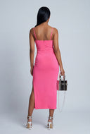 Cowl Neck Midi Dress