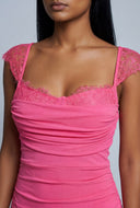 Cowl Neck Midi Dress