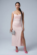 Cowl Neck Midi Dress