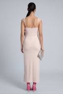 Cowl Neck Midi Dress