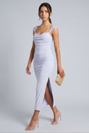 Cowl Neck Midi Dress