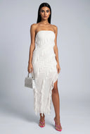 Skyler Ruffle Maxi Tube Dress